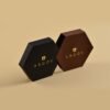 Caja deslizable hexagonal con hot stamping - 2