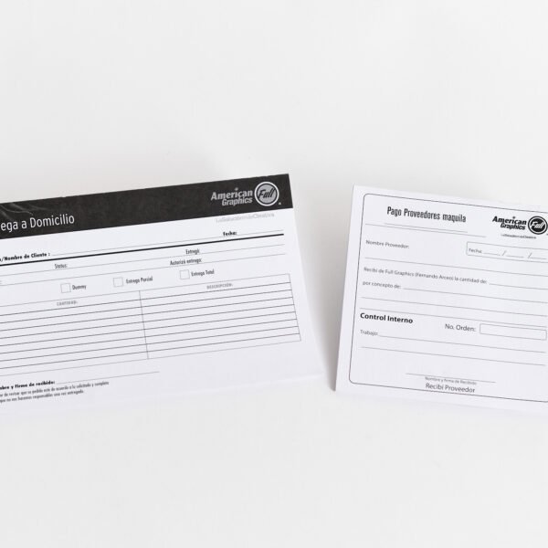 Blocks de hojas desprendibles