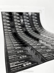 Etiqueta Tequila | Barniz a Registro y Laminado Seda