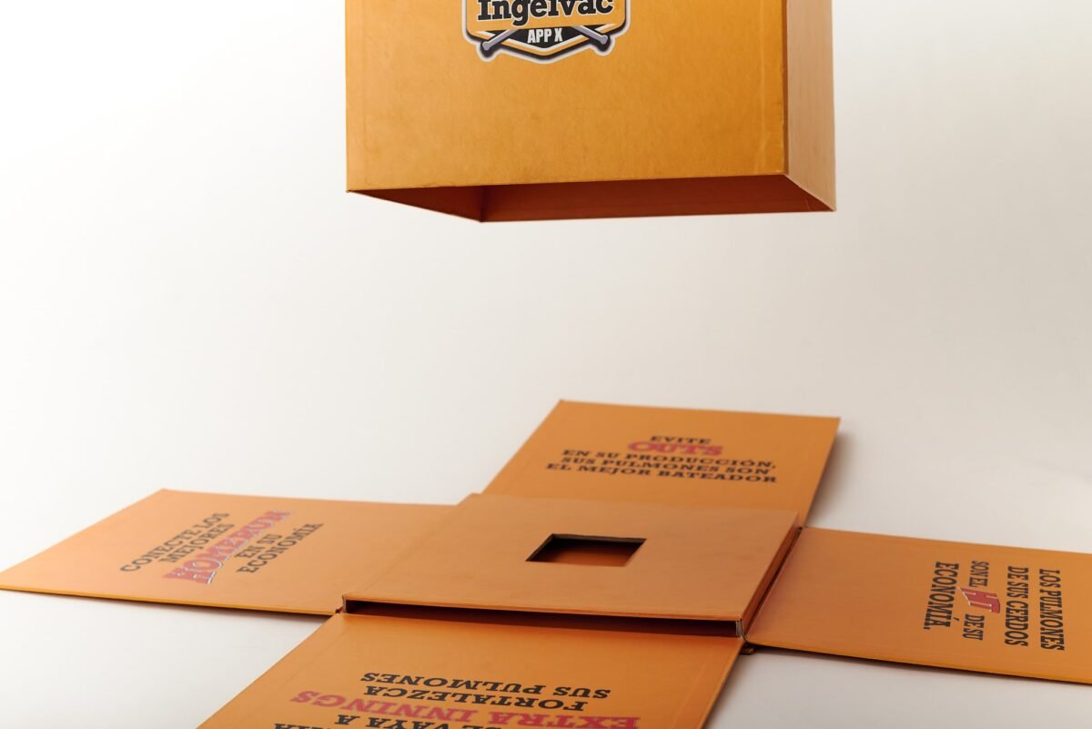 Caja rígida cuadrada con mecanismo sorpresa