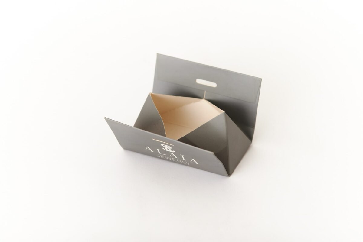 Caja triangular plegable