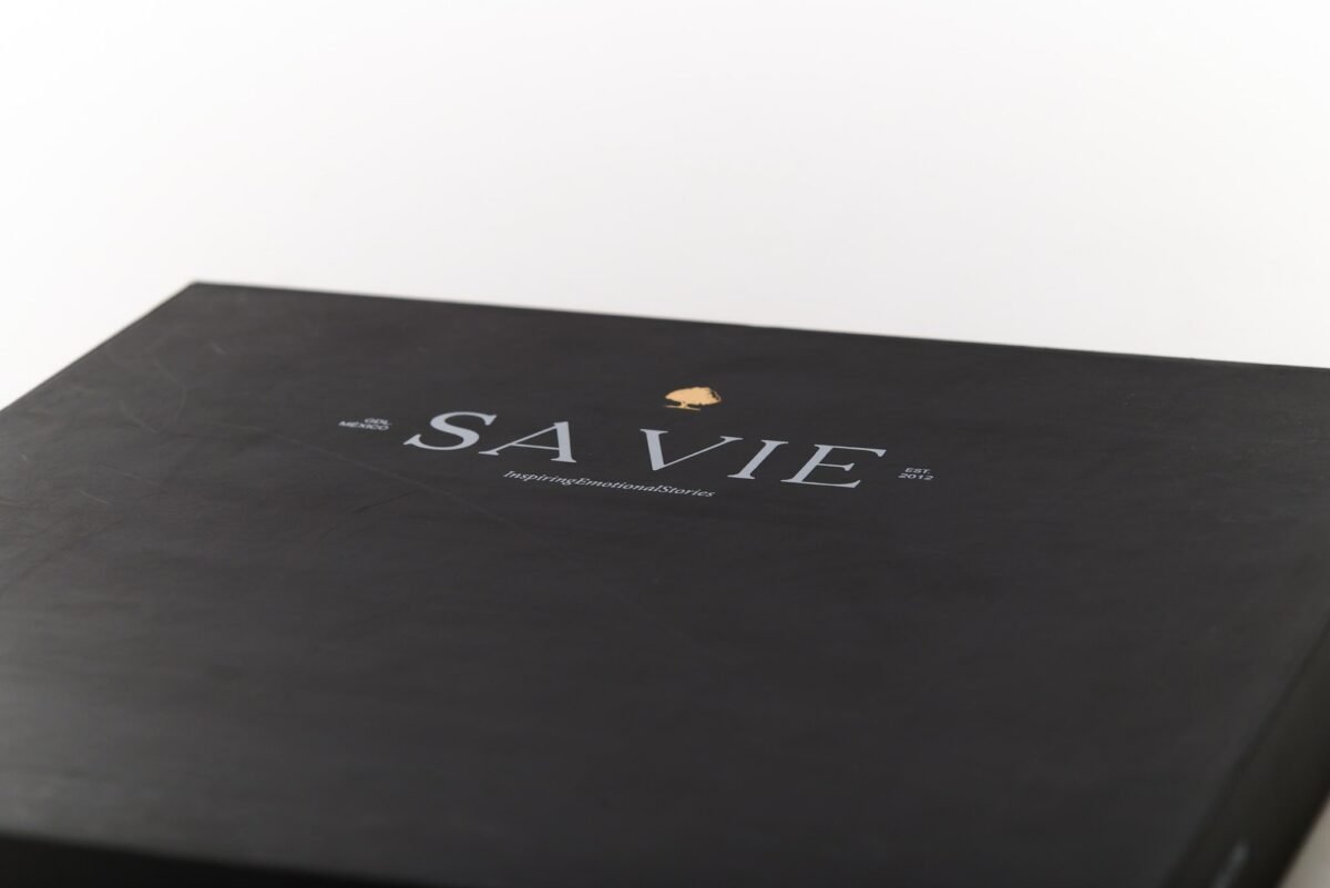 Caja de tapa y base cuadrada