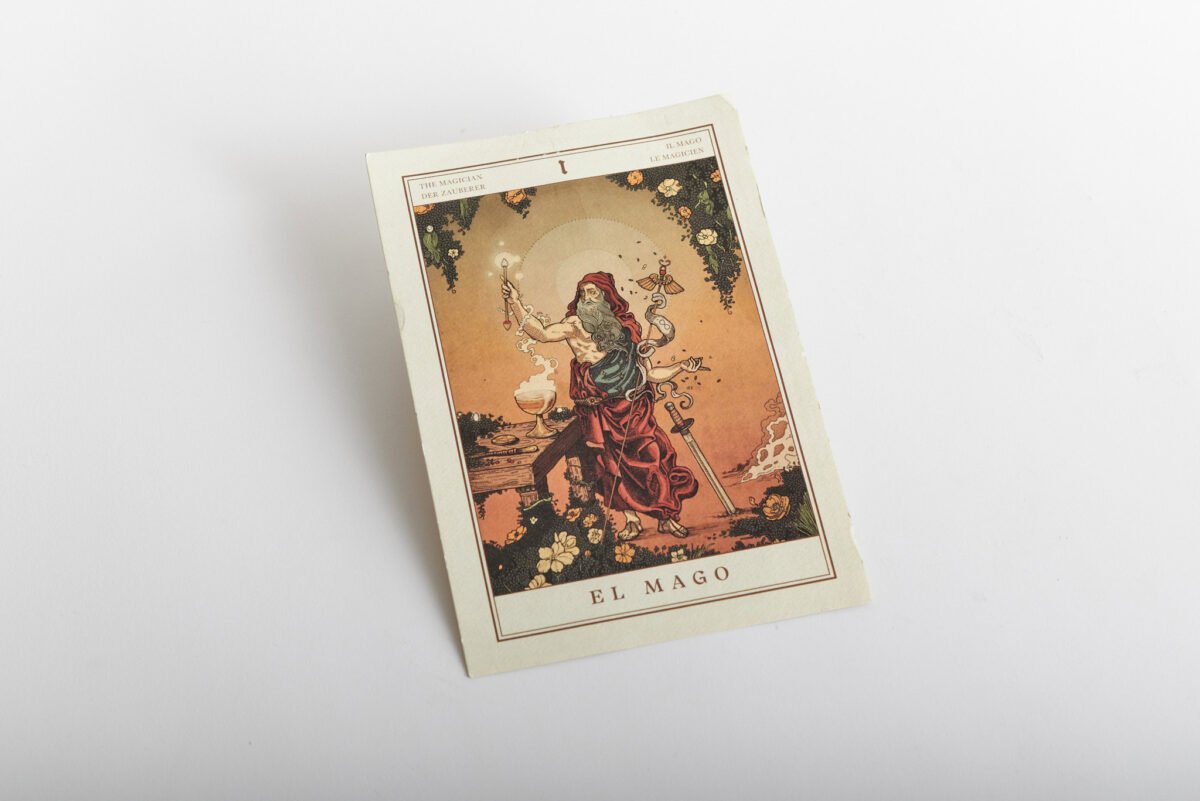 Postal en papel texturizado