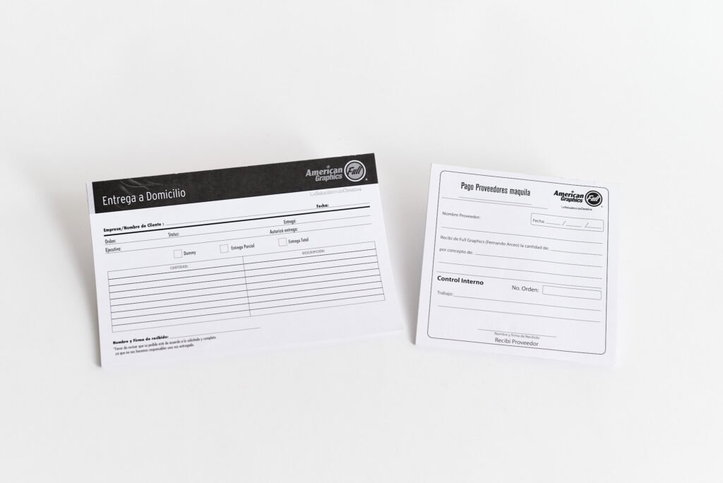 Block (formatos, notas, recetarios)