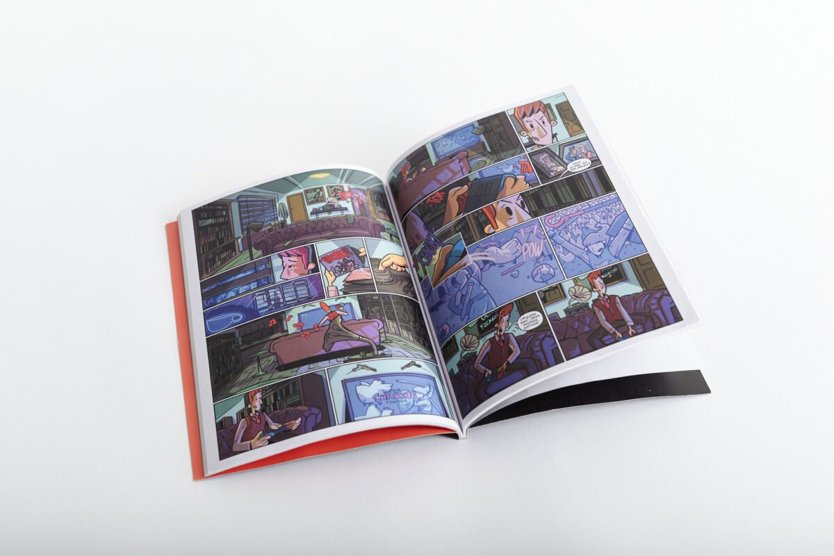 Libro pasta dura vertical tipo cómic