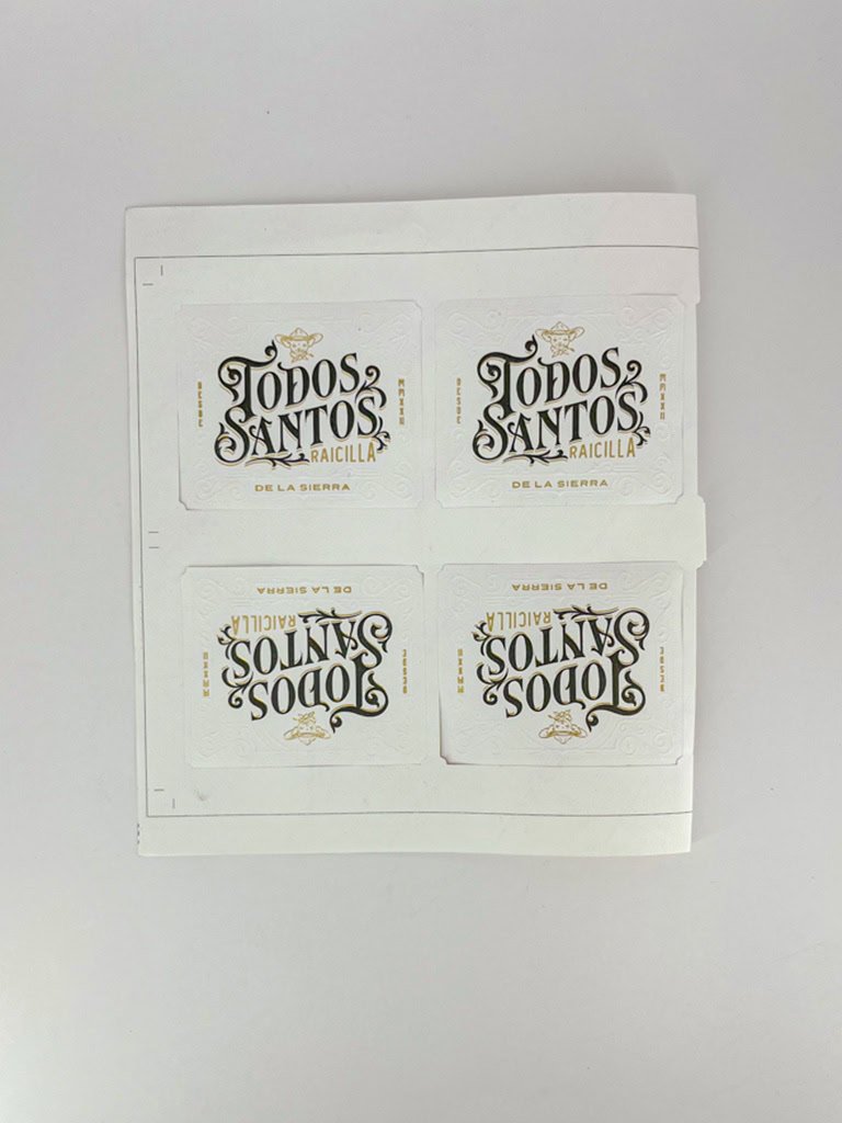 Etiqueta Tequila | Hot Stamping, Relieve y Papel Texturizado